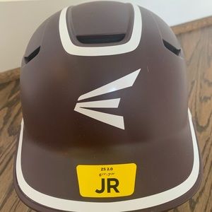 Boys maroon baseball helmet
